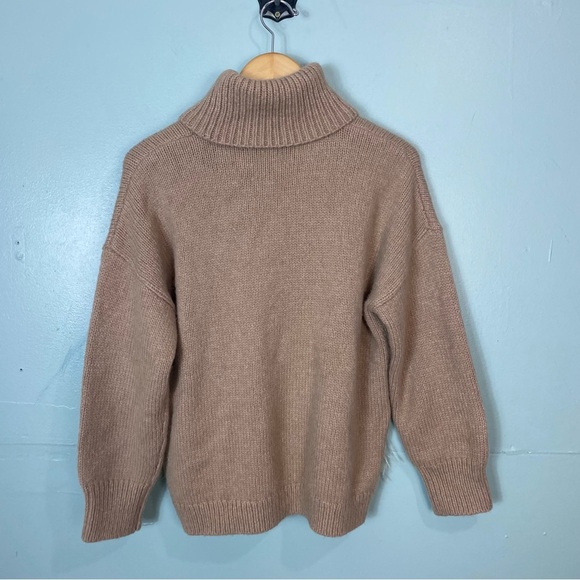 Kate Spade Eden Sweater Alpaca Blend Feather Sz M Turtleneck - Picture 6 of 7